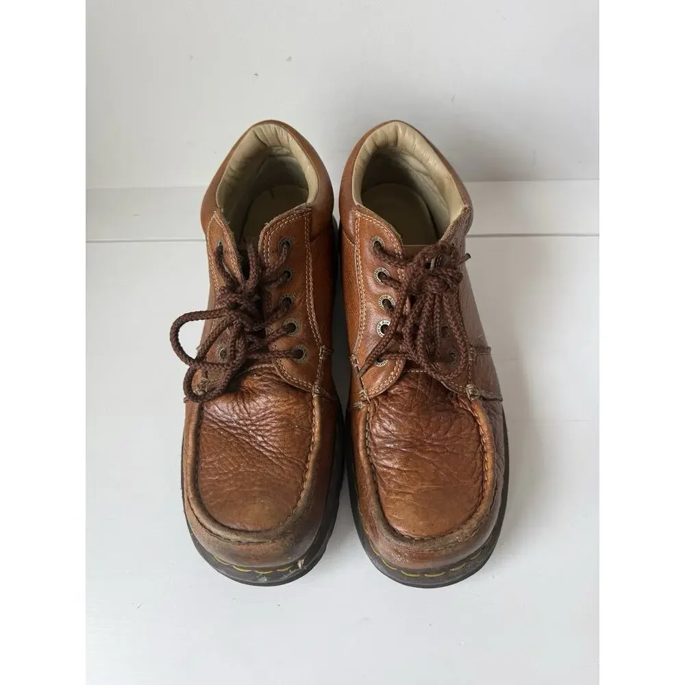 Dr Martens VTG Chuck Brown Leather Y2K Boots Mens US 13M
